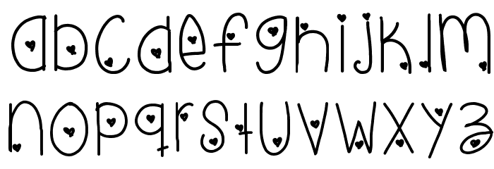 live love life Font LOWERCASE