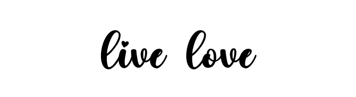 live love  Frei Schriftart Herunterladen