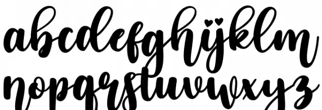 live love Caratteri MINUSCOLO