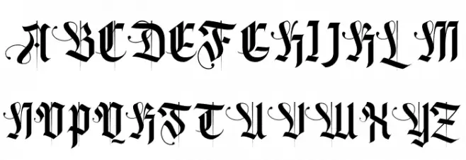 livingstone Font UPPERCASE
