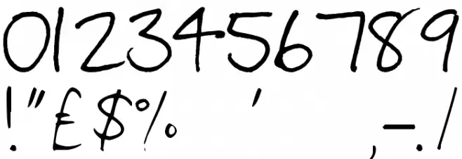 lizzielongstocking Font OTHER CHARS