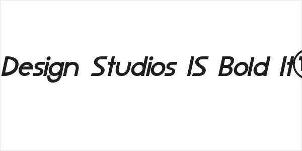 LJ Design Studios IS Bold Italic Logo