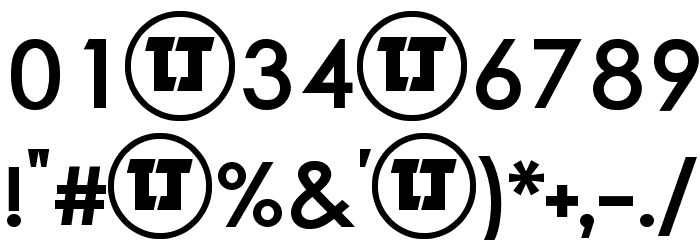 LJ Design Studios IS Bold Font OTHER CHARS