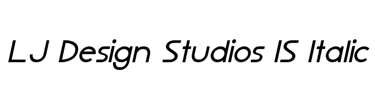 LJ Design Studios IS Italic Font