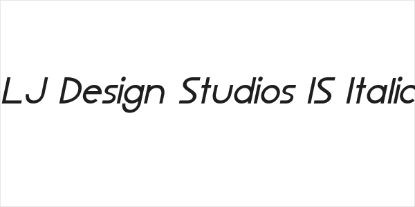 LJ Design Studios IS Italic Logo