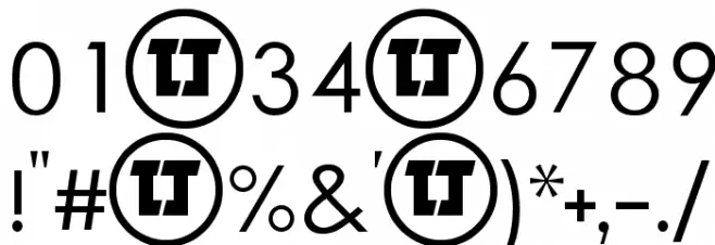 LJ Design Studios IS Thin Font OTHER CHARS