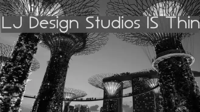 LJ Design Studios IS Thin Font examples