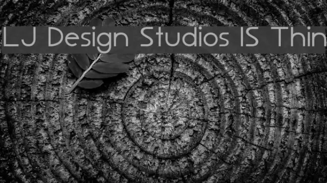 LJ Design Studios IS Thin Font examples