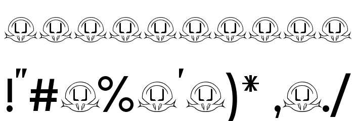 LJ Design Studios IS Font OTHER CHARS