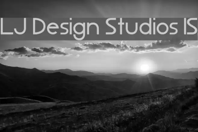 LJ Design Studios IS Font examples