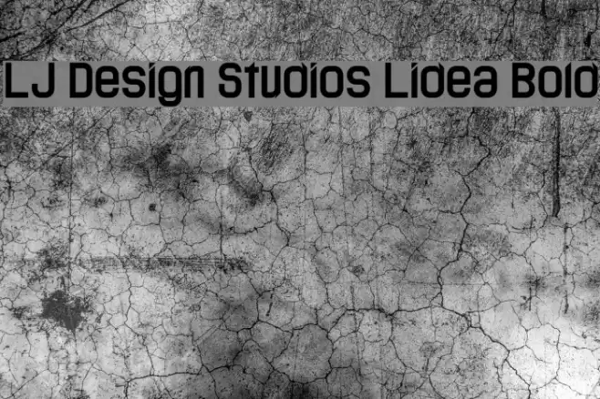 LJ Design Studios Lidea Bold Font examples