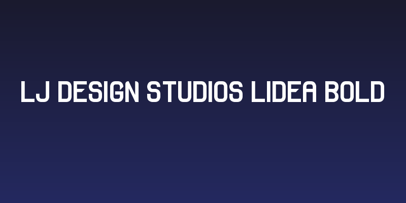LJ Design Studios Lidea Bold Social Header