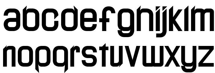 LJ Design Studios Lidea Bold Font LOWERCASE
