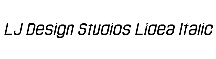 LJ Design Studios Lidea Italic  font caratteri gratis