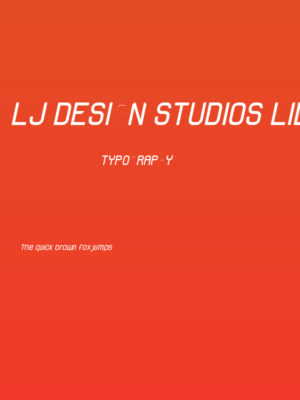 LJ Design Studios Lidea Italic Poster