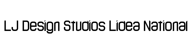 LJ Design Studios Lidea National  免费字体下载