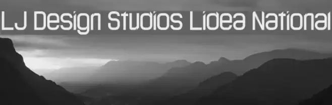 LJ Design Studios Lidea National Font examples