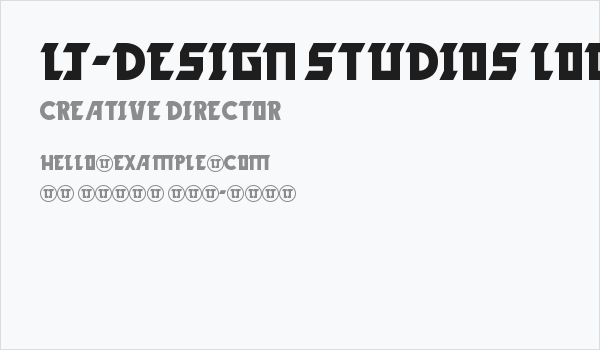 LJ-Design Studios Logo Business Card