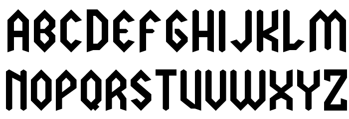 LJ Power Metal PERSONAL USE Font LOWERCASE
