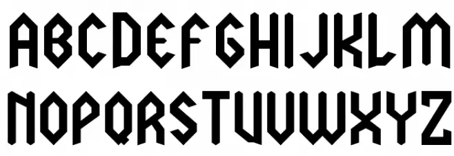 LJ Power Metal PERSONAL USE Schriftart Kleinbuchstaben