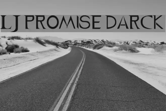 LJ Promise Darck Font examples