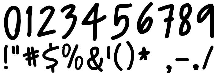 LJ Studios MFJH Font OTHER CHARS