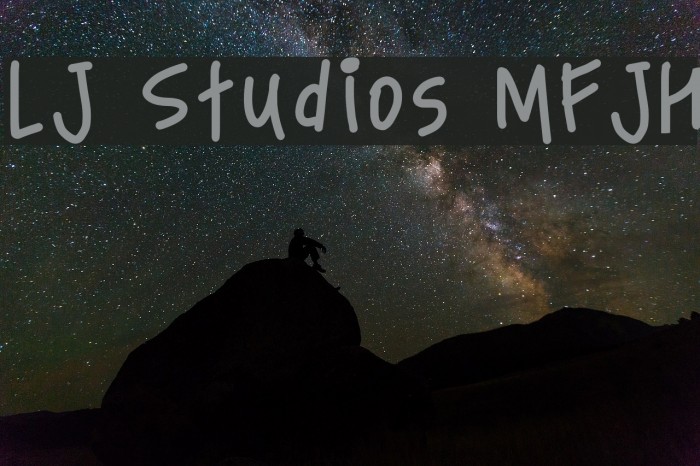 LJ Studios MFJH Font examples