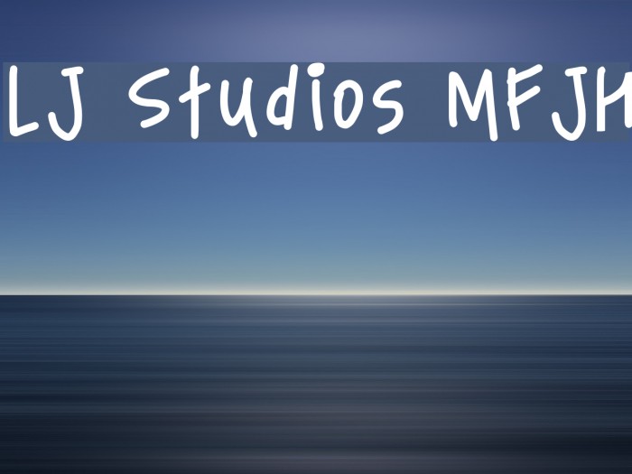 LJ Studios MFJH Font examples