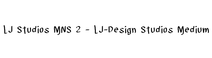 LJ Studios MNS 2 - LJ-Design Studios Medium Font