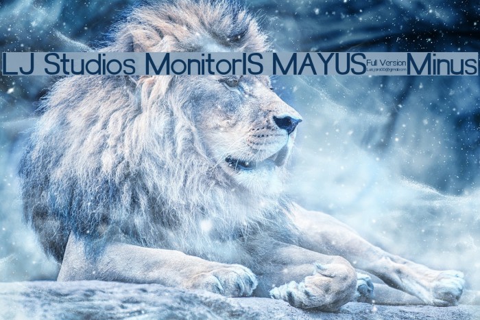 LJ Studios MonitorIS MAYUS/Minus Font examples