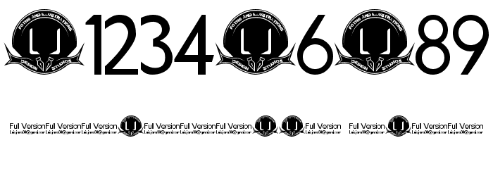 LJ Studios MonitorIS MAYUS Font OTHER CHARS