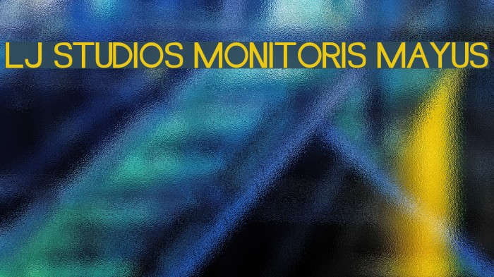 LJ Studios MonitorIS MAYUS Font examples