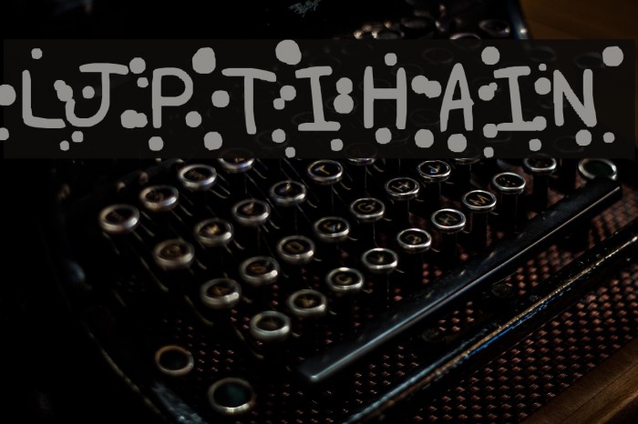 LJPTIHAIN Font examples