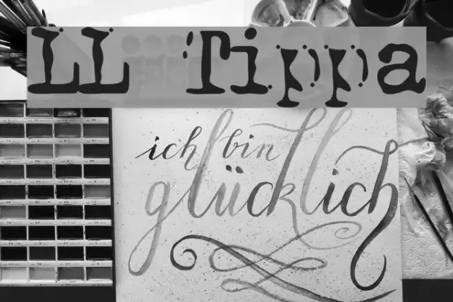 LL Tippa Font examples