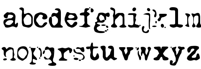 LL Tippa Font LOWERCASE