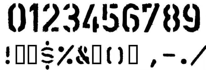 LLAlarm Font OTHER CHARS