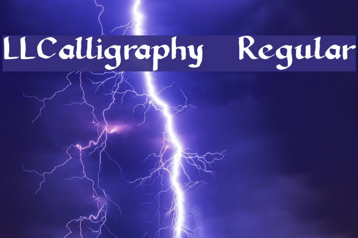 LLCalligraphy Regular Font examples