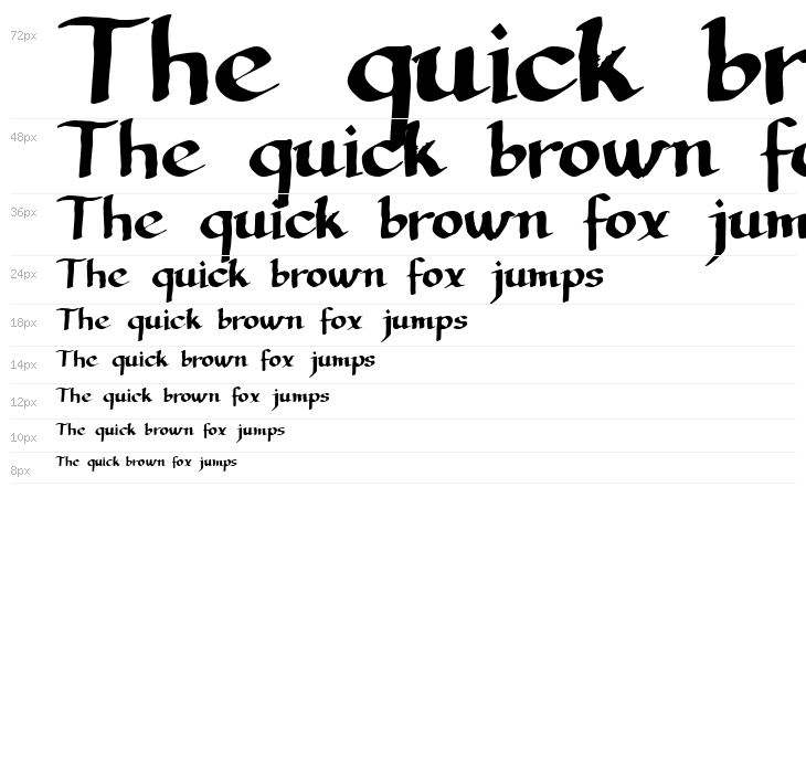 LLCalligraphy  Regular Waterfall