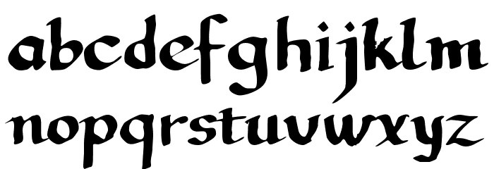 LLCalligraphy Regular Font LOWERCASE