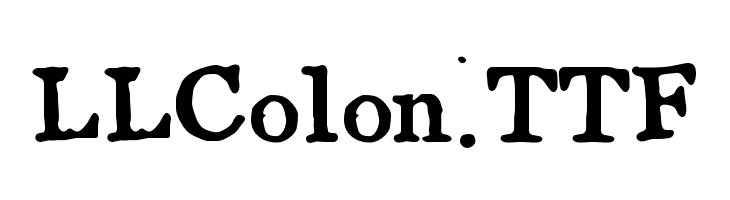 LLColon.TTF  नि: शुल्क फ़ॉन्ट्स डाउनलोड