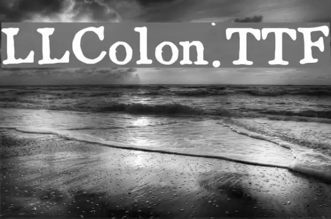 LLColon.TTF Font examples