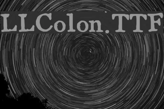 LLColon.TTF Font examples