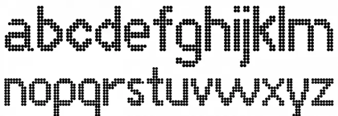 LLMirai Regular Font LOWERCASE