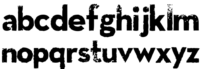 LLNitro Font LOWERCASE
