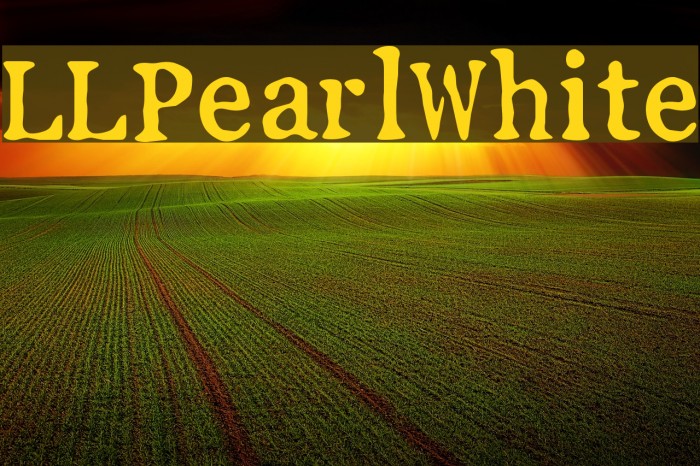 LLPearlWhite Font examples