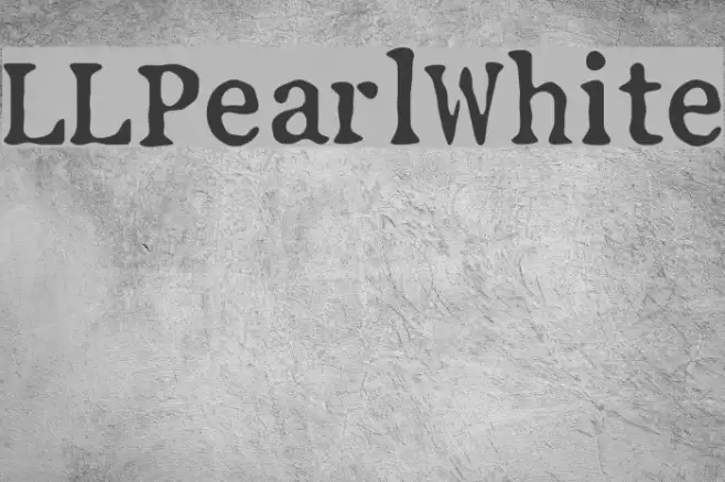 LLPearlWhite Caratteri examples