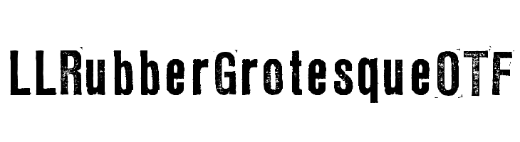 LLRubberGrotesqueOTF Fonte