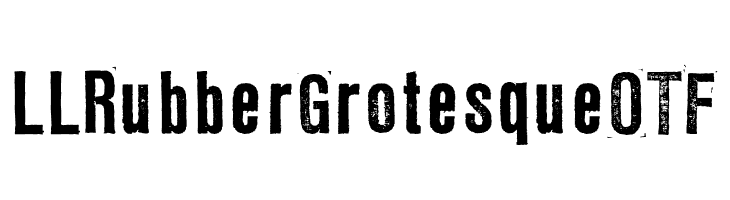 LLRubberGrotesqueOTF  Frei Schriftart Herunterladen