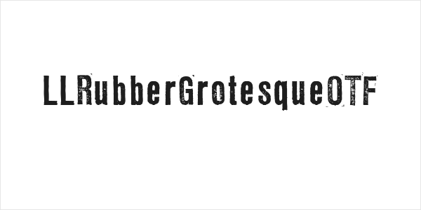 LLRubberGrotesqueOTF Logo