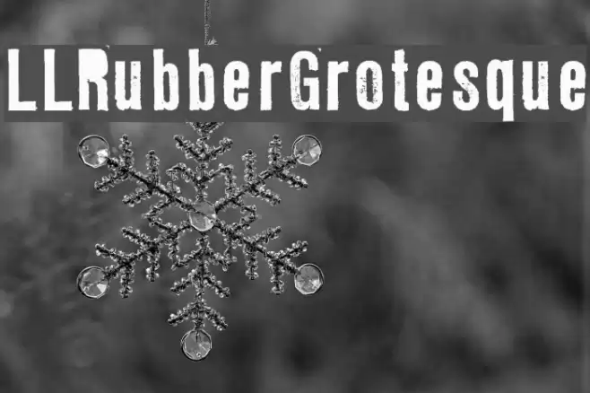 LLRubberGrotesque Font examples